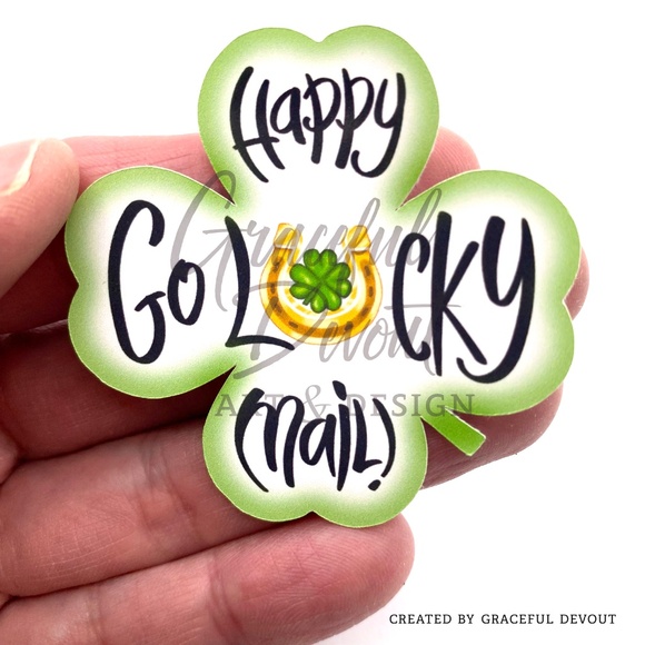 Happy Go Lucky Mail! -2" (inches) Sticker (48ct.)[GD138-48] - Picture 4 of 4
